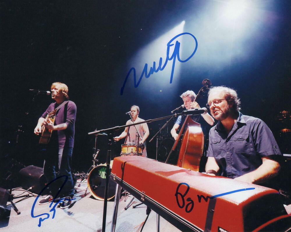 TREY ANASTASIO, MIKE GORDON, PAGE MCCONNELL SIGNED AUTOGRAPH 8x10 Photo Poster painting - PHISH