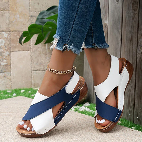 😍Last Day 49% OFF😍-Women's Colorblock Trendy Sandals