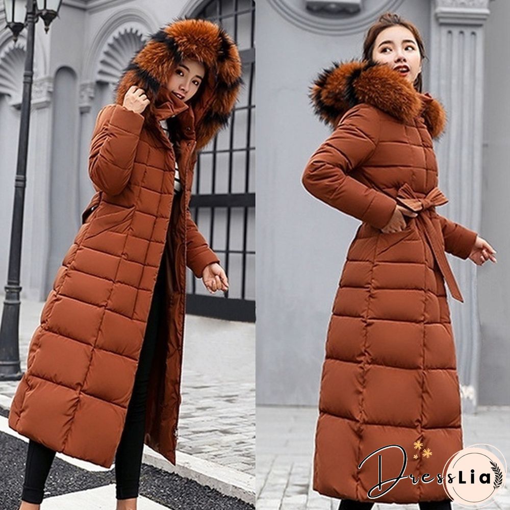 New Fashion Women's Winter Down Coat Clothes Cotton-Padded Thickening Down Casual Winter Coat Long Jacket Down Parka XS-3XL
