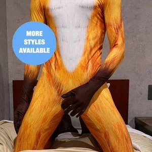 pornhint Pornhint Spandex Pup Suit, Full Cover Dog Cat Fox Bodysuits, Human Puppy Cosplay Costume For Pet Play, Adult Animal Halloween Costume