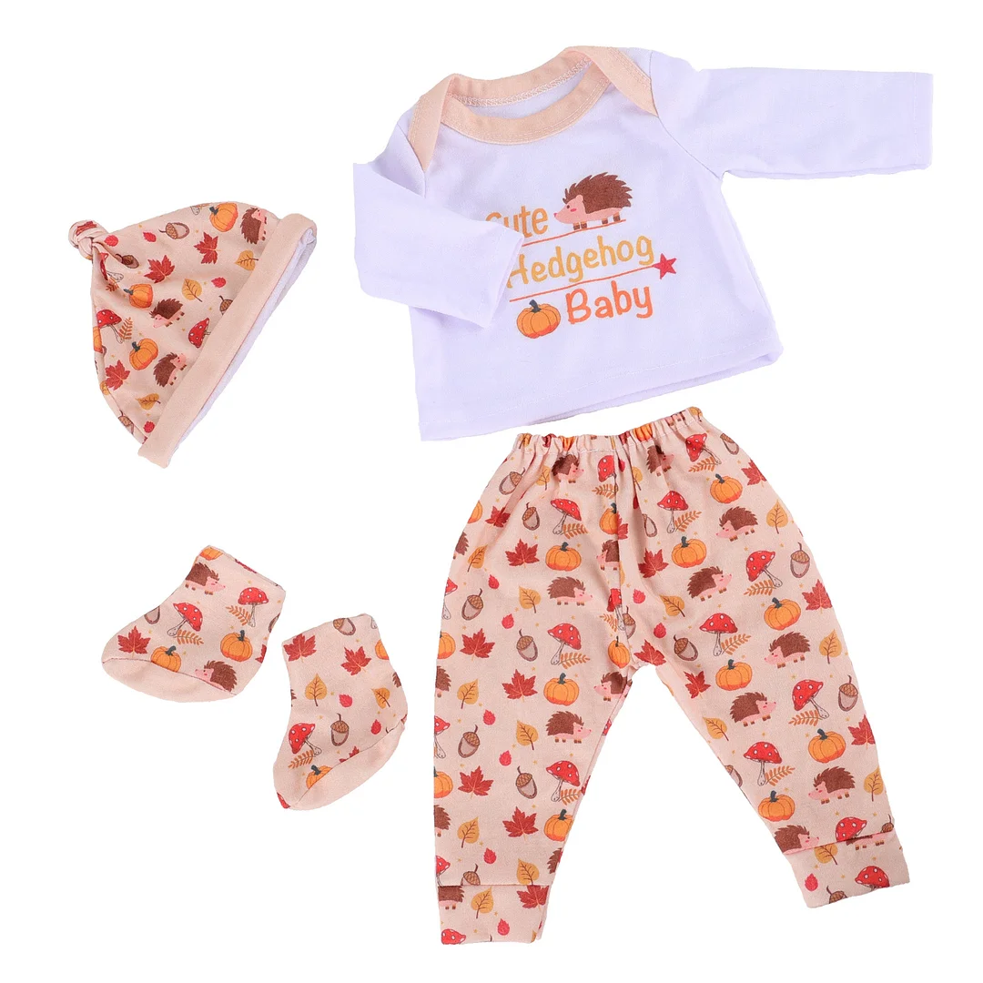 [🎃Halloween🎃] For 17"-20" Reborn Baby Girl Doll Clothing 4-Pieces Set Accessories -Creativegiftss® - [product_tag] RSAJ-Creativegiftss®