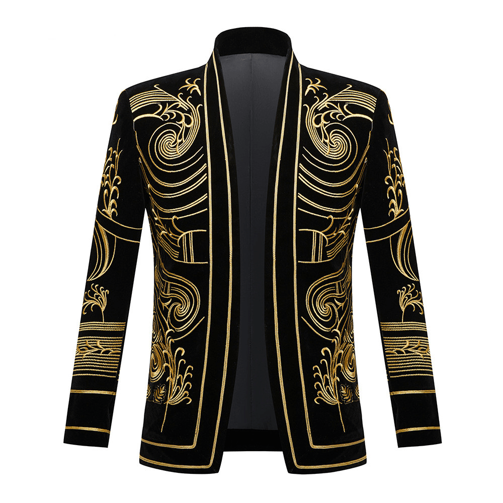 Men'S Blazer Singer Stage Performance Costume