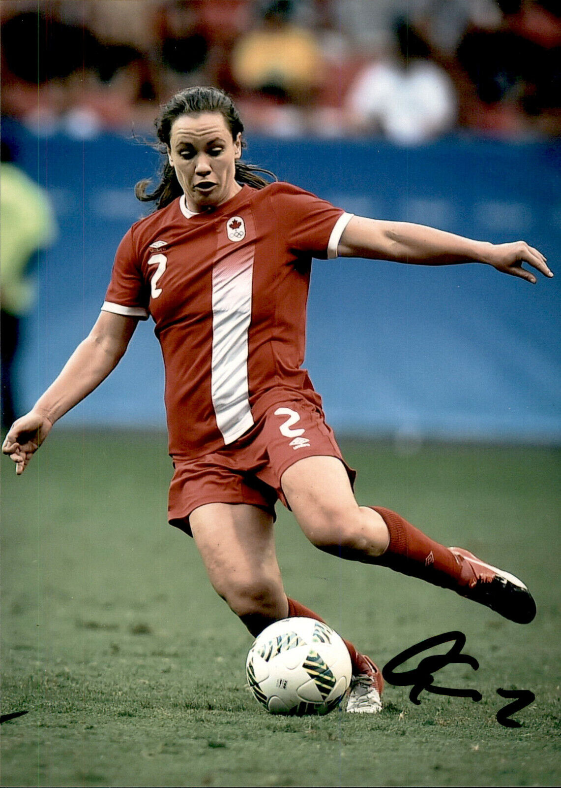 Allysha Chapman SIGNED 5x7 Photo Poster painting CANADA WOMENS SOCCER #2