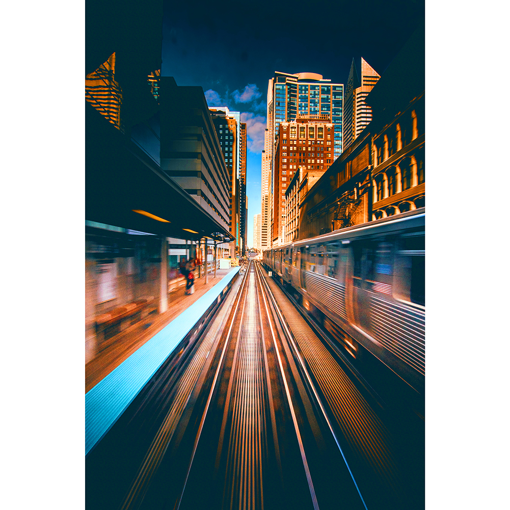 

City Train - 1000 Pieces Jigsaw Puzzle, 501 Original