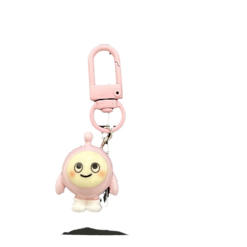 Colorful Keychain Egg Party Pendant Cyber Celebrity Cartoon Hanging Ornaments Strange Cute Egg Matching Girls' Accessories