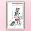 Bear Stocking -16CT Stamped Cross Stitch Kit(29*43cm)