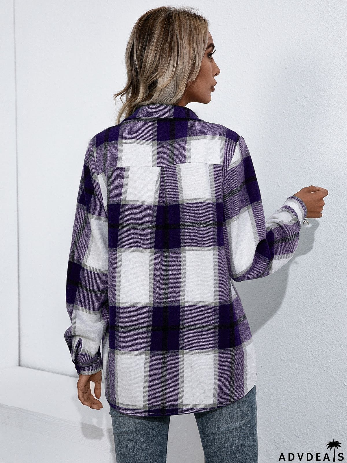 Plaid Button Up Flannel Shirt