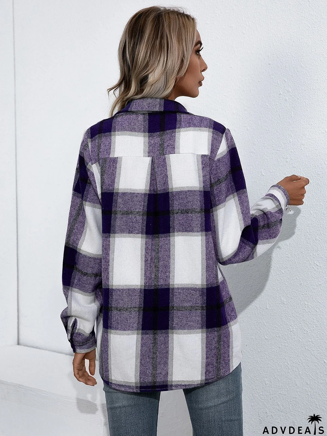 Plaid Button Up Flannel Shirt