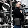 BAIGIO Umh&auml;ngetasche Leder Herren Schultertasche Echtes Herrentasche Vintage Schultertasche Crossbody Bag Messenger Bags f&uuml;r Arbeit Reise Alltagsleben