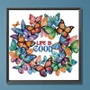 Diamond Painting-DIY Crystal Rhinestone Butterfly Saying