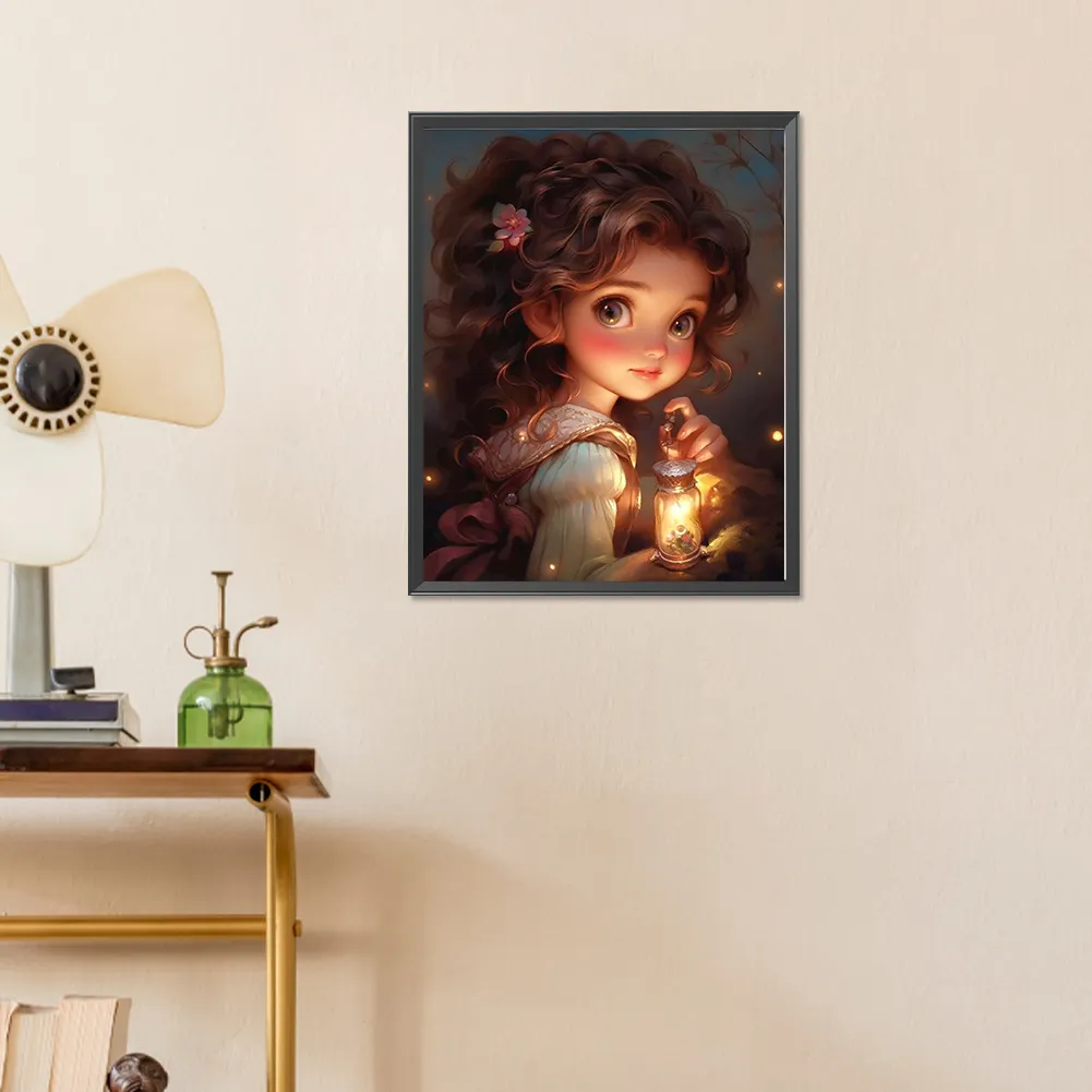 Full Round Diamond Painting 40*50cm - Sweet Girl