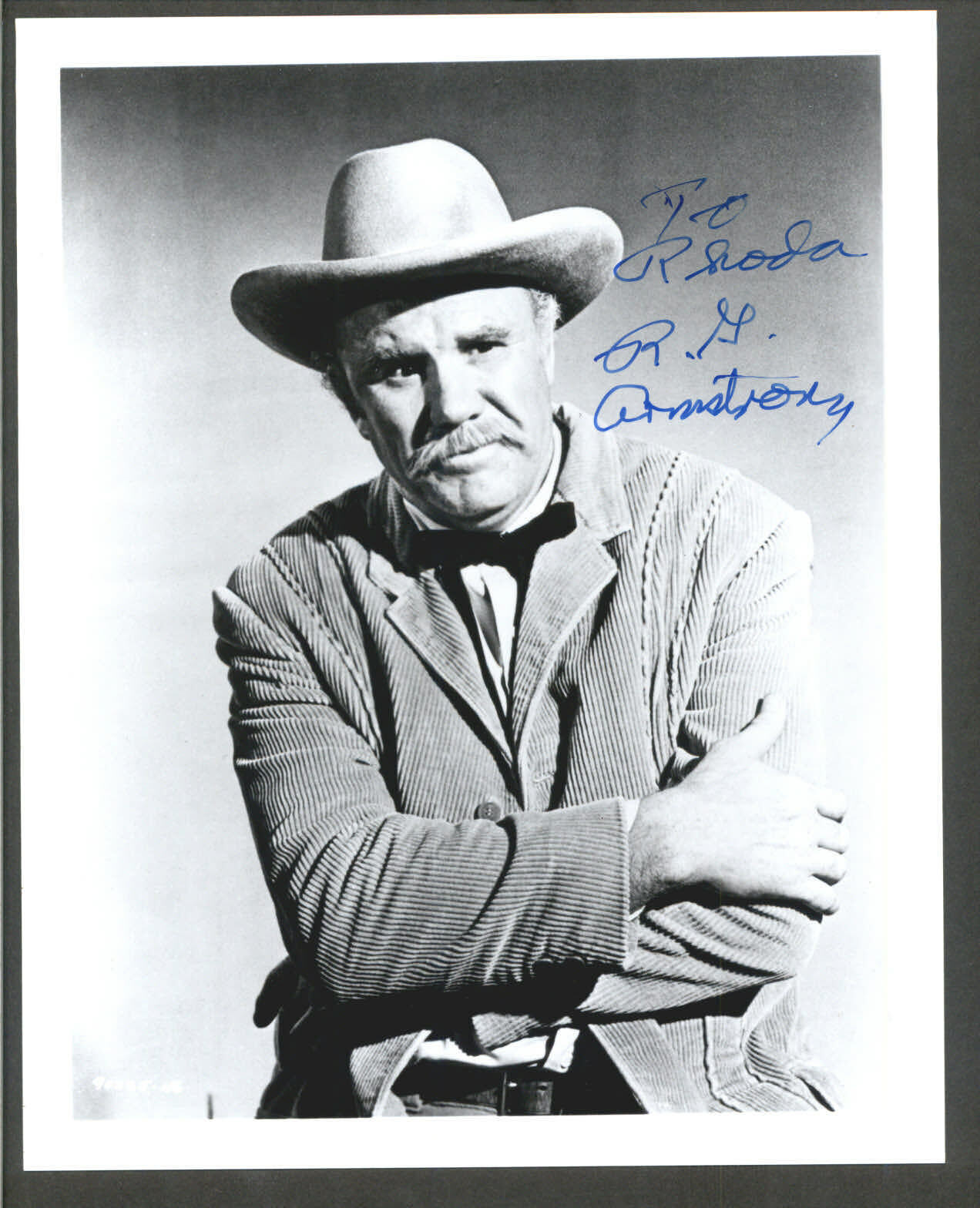 R.G. Armstrong - Signed Vintage Celebrity Autograph Photo Poster painting - Andy Griffith Show