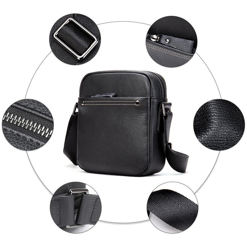 Simple Style Leather Shoulder Bag Crossbody Bag