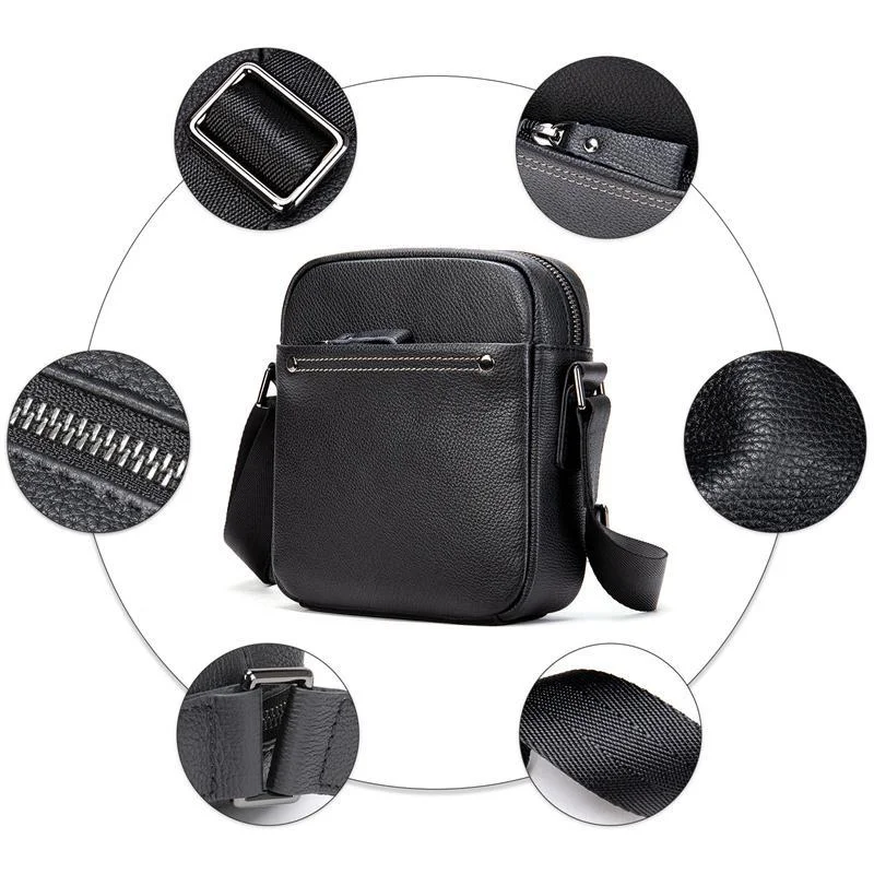 Simple Style Leather Shoulder Bag Crossbody Bag