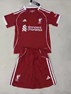 Joyfball 2025/2026 Kids Size Liverpool Home Soccer Jersey 1:1 Thai Quality