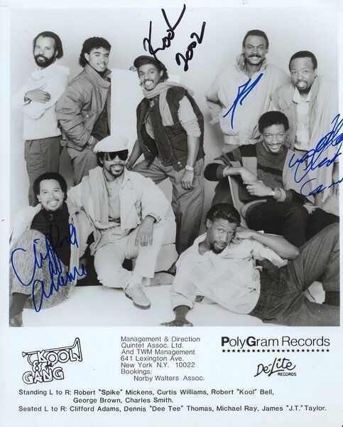 Kool & The Gang genuine autograph 8x10