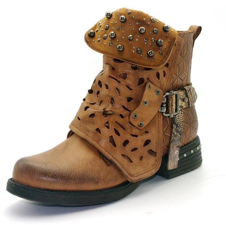 Women's Casual Lace Ankle Boots | IFYHOME