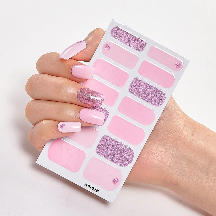 Nail Polish Stickers Nail Wraps DIY Self Adhesive Nail Sticker Nail Accesoires Designer Nail Decals Full Cover Nail Stickers