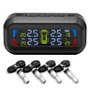 AN-10C Solar Car LCD Tire Pressure Monitoring Tyre Temp Alarm System
