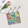 (US Only)3Pcs Butterfly DIY Diamond Art Bookmark Mandala Bookmark Gift for Book Lovers