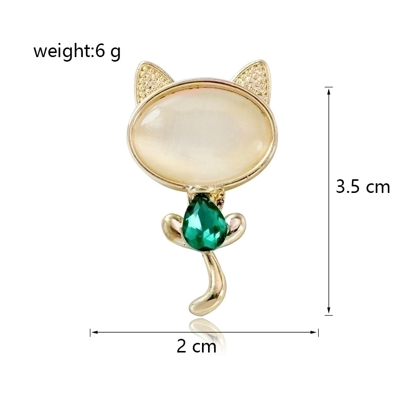 Ig Style Animal Flower Alloy Enamel Inlay Rhinestones Women’s Brooches
