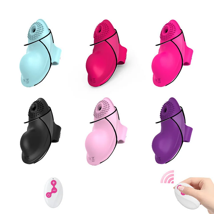 Pearlsvibe Velcro 3-in-1 Wireless Remote Control Invisible Panty Suction Vibrator