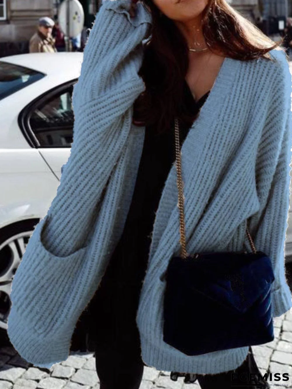 Gray Cocoon Casual Sweater | EGEMISS