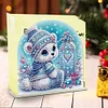 Christmas Acrylic DIY 5D Diamond Art Painting Napkin Holder Set (Polar Bear)