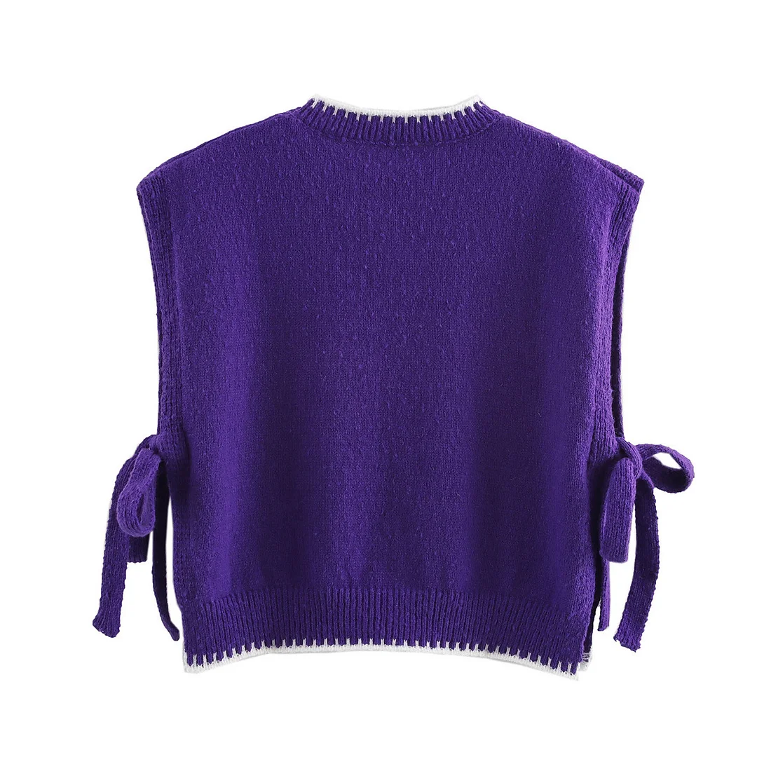 Nigikala Nigikala Two-Color Tethered Toothless Vest 2025 Spring And Autumn New B67456