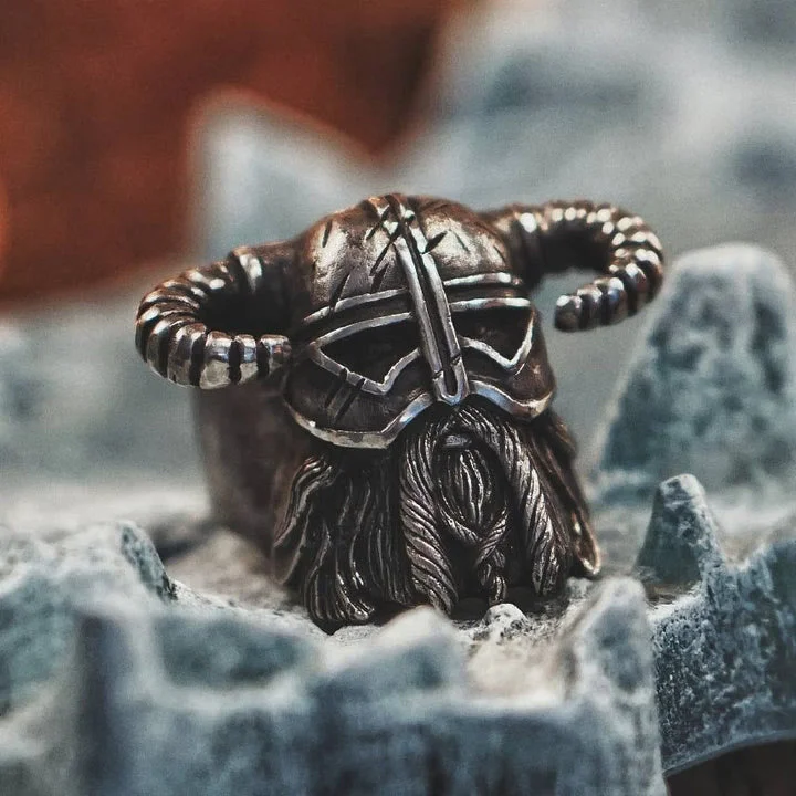 Coutureaura Vikings Helmet Warrior Ring