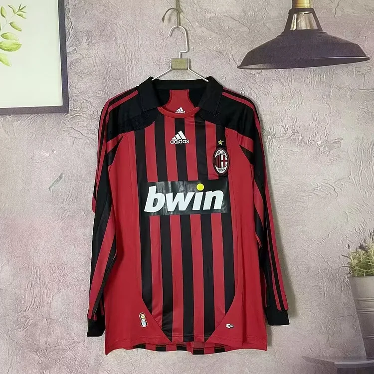 2007/08 AC Milan home long-sleeved retro jersey