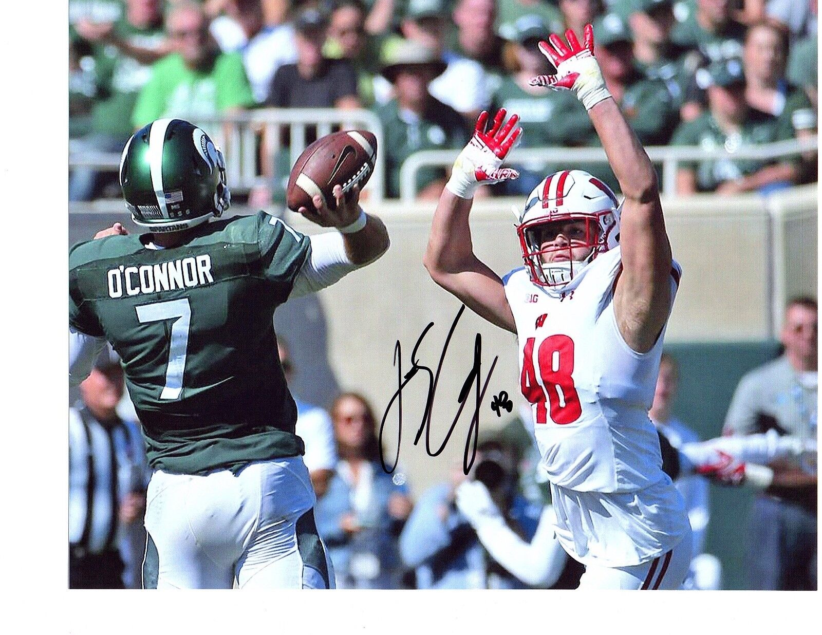 Jack Cichy Wisconsin Badgers signed autographed 8x10 football Photo Poster painting COA b