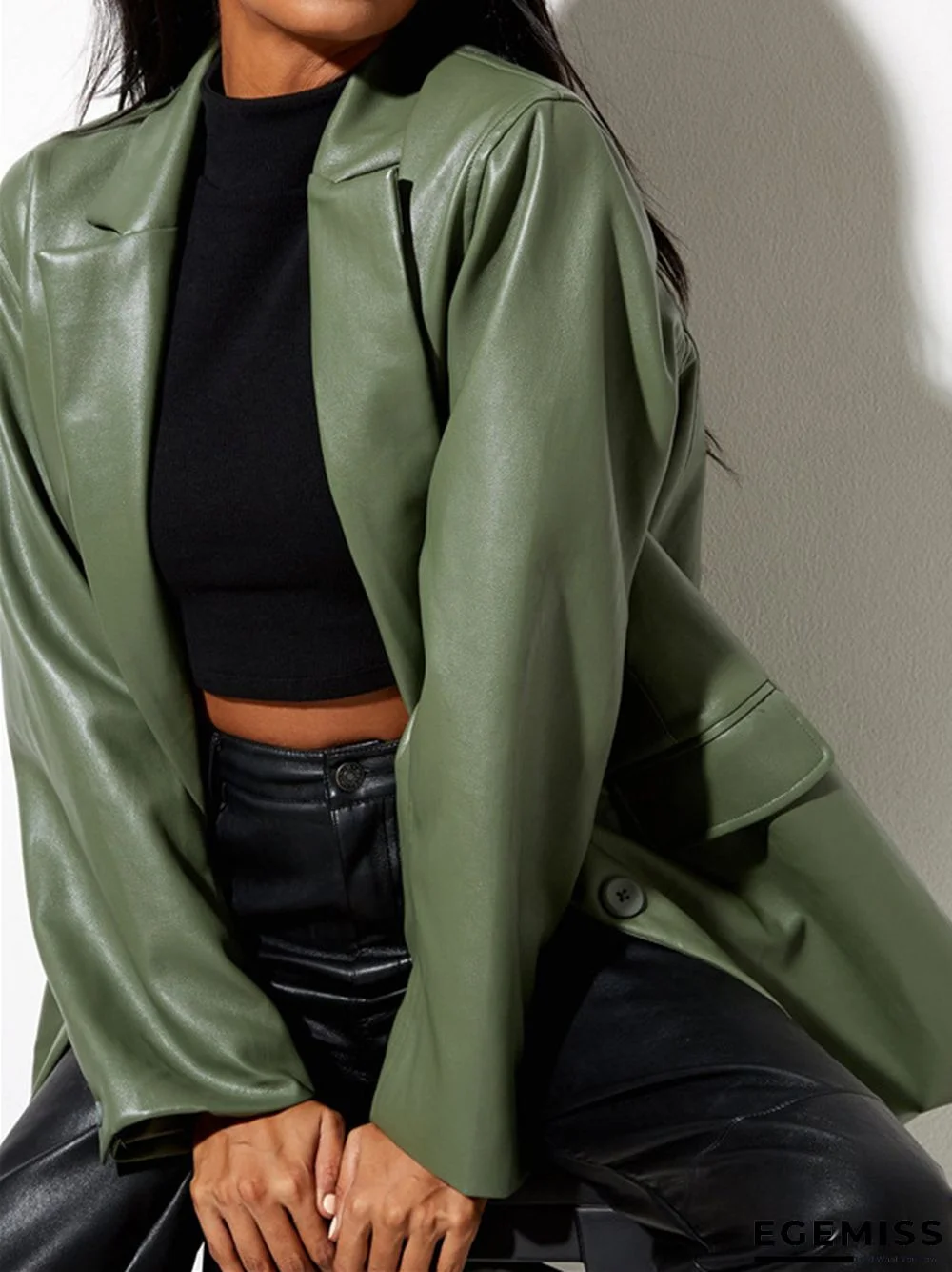 Casual Warm Solid Color Coat | EGEMISS