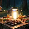 Solar Foldable Camping Light Rechargeable Portable Flashlight Hanging Tent Light