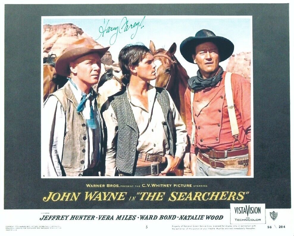 HARRY CAREY JR signed THE SEARCHERS 8x10 w/ coa JOHN WAYNE CLASSIC WESTERN SCENE