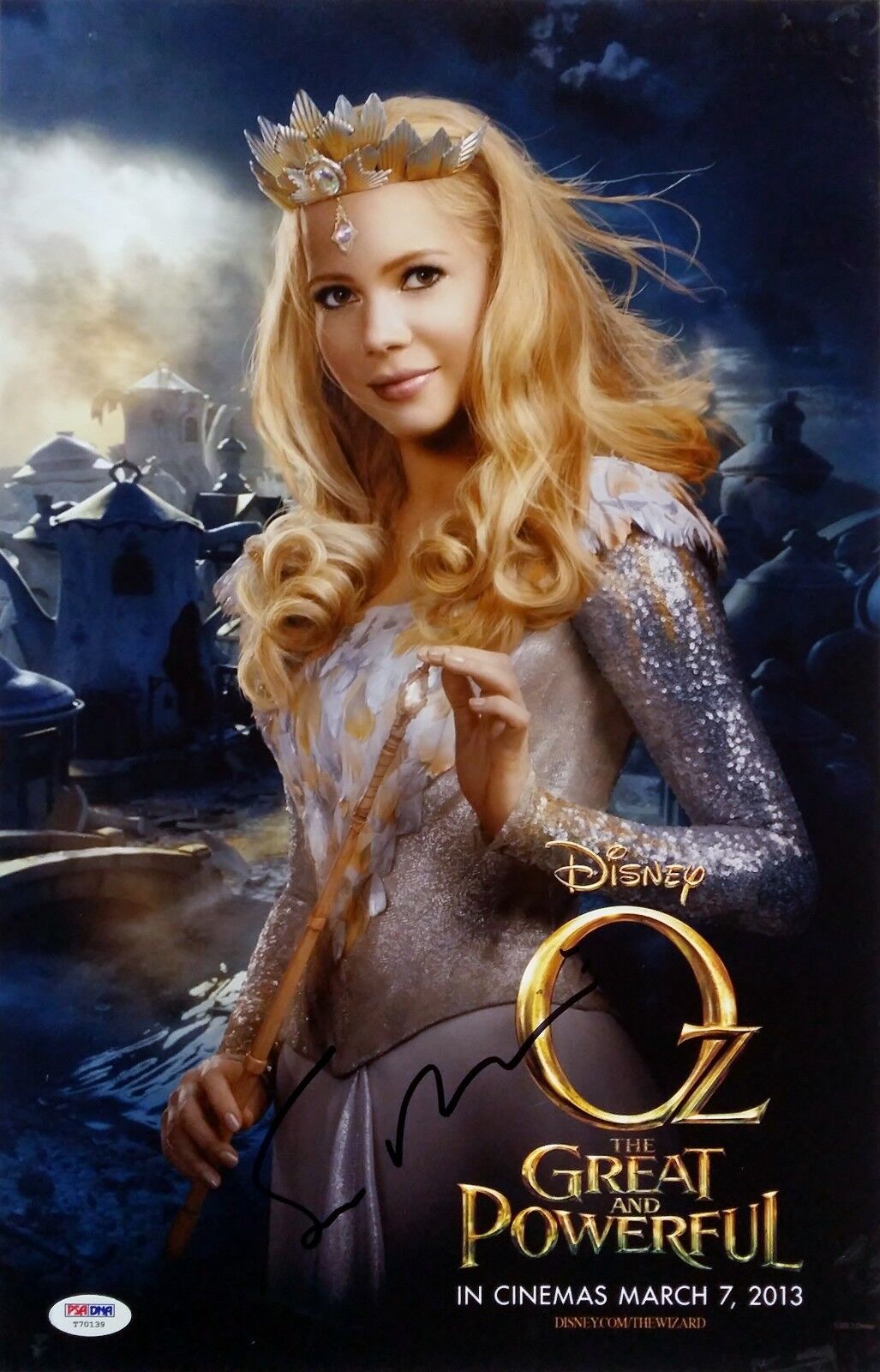 Sam Raimi OZ The Great And Powerful Signed 11x17 Photo Poster painting Director Disney PSA/DNA A