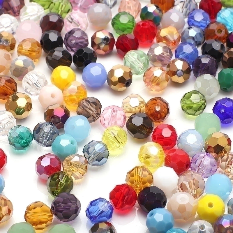 1 Set Diameter 3mm Diameter 4mm Diameter 6 Mm Crystal Glass Round Beads