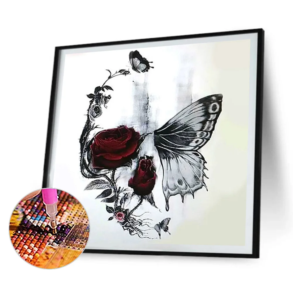 4pcs Diamond Painting - Full Round Drill - Flower Tree(Canvas|30*30cm)