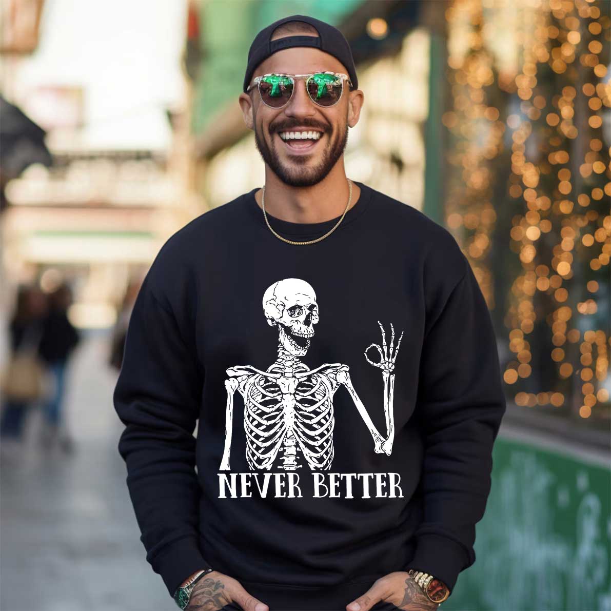 Loveyoufancy Never Better Skeletons Halloween Shirt