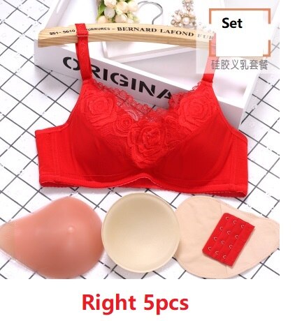 Bras-Women Surgery Recovery Bra Girls Breast Shaper Control Push Up Breast Surgery Recovery Bra with Silicon Bra Special Cover D-1001-Bras
