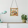 (US Local)Acrylic Flower Basket DIY Hanging Diamond Art Kits Wall Door Decor