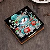 Diamond Painting Snowman Leather Notecard Box Gem Art Sticky Note Holder