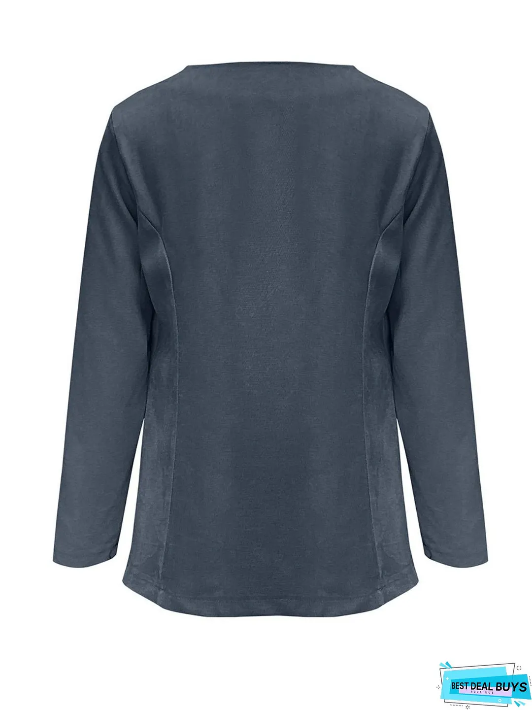 Open Front Long Sleeve Cardigan