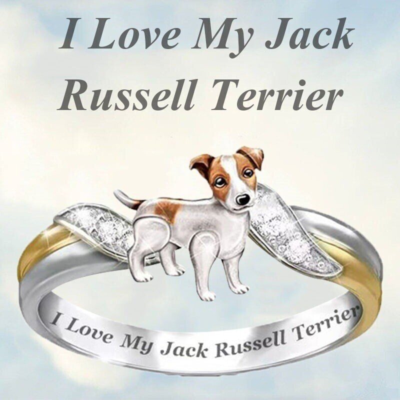 Crystal Dog Memorial Ring For Dog Lover
