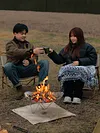 Camping Portable Burning Fire Rack Stainless Steel Bonfire Stove Detachable