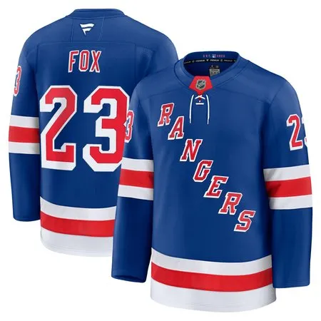 Men's New York Rangers #23 Adam Fox  Blue Home Premium Jersey UJDA