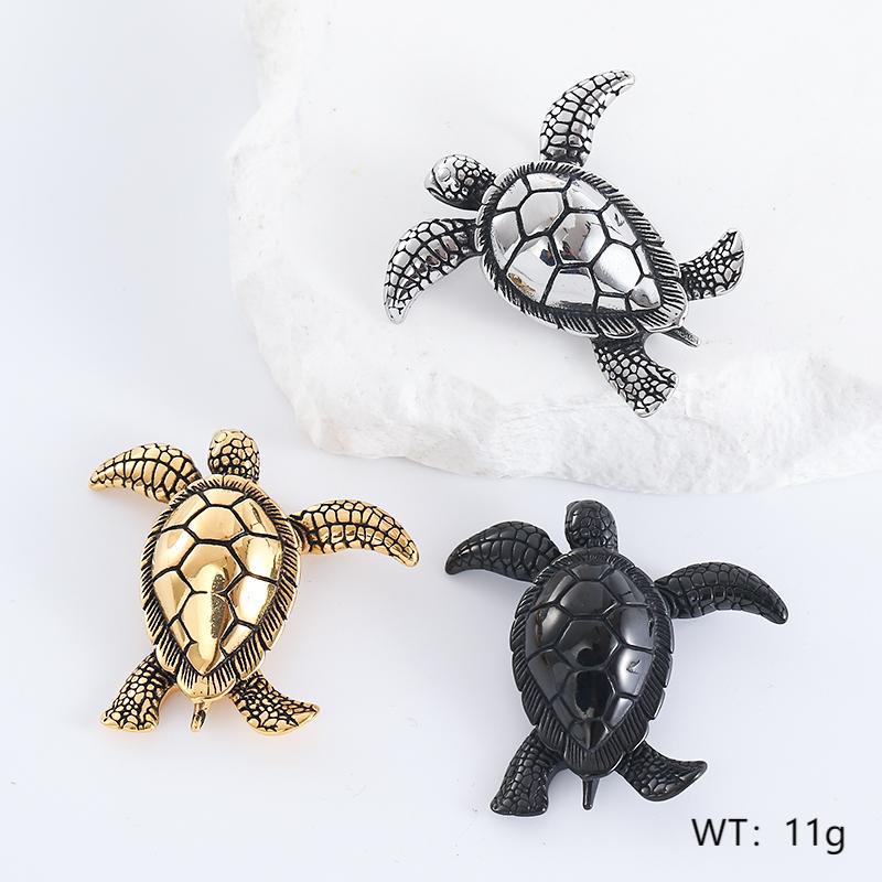 IG Style Turtle Stainless Steel Distressing Pendants
