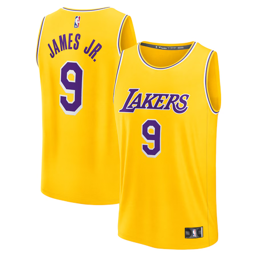 Men's Los Angeles Lakers Bronny James Fanatics Gold 2024 NBA Draft Fast Break  Jersey - Icon Edition mysite