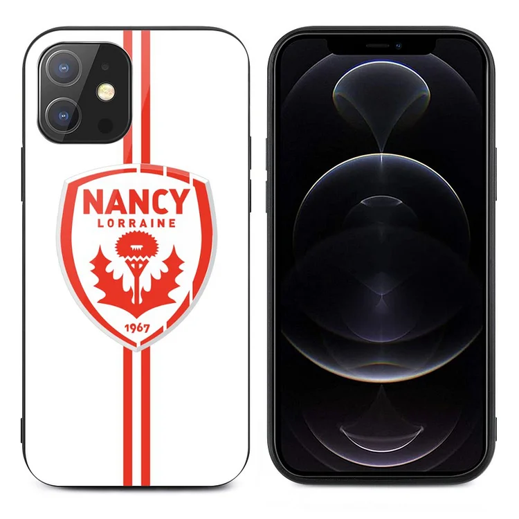 AS Nancy Lorraine Coque En Verre Pour IPhone 12 Series Verre Trempé Protection Écran