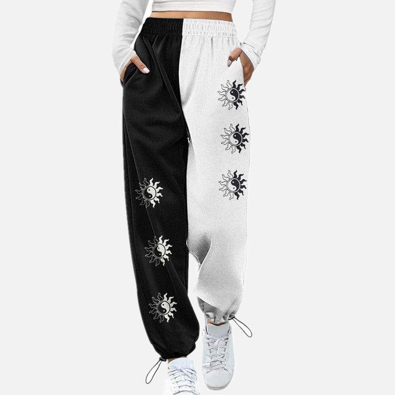 See My Way Color Block Mid Rise Sweatpants